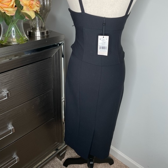 𝅺NWT Cinq A Sept “Demia” Bustier Midi Dress - Picture 8 of 13